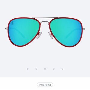 Blenders Red Aviator Sunnies